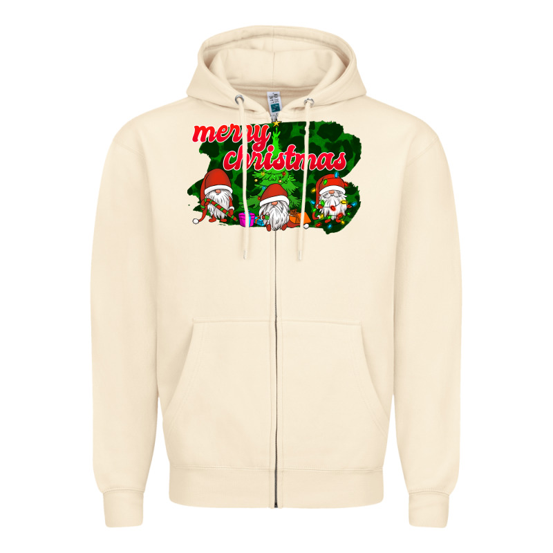 Merry Christmas - Gnome - Gnome Zipper Hoodie by Bettercallsaul | Teevron