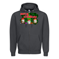 Smoke Merry Christmas - Gnome - Gnome Zipper Hoodie - Bettercallsaul