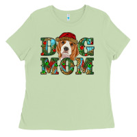 Matcha Christmas Beagle Dog Mom Ladies Tee - RanaPortraitStore