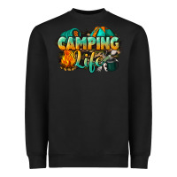 Black camping life Heavyweight Sweatshirt - NancyCooperArtShop