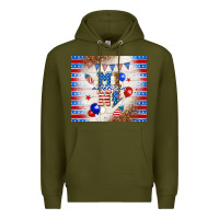 Army Green American mini Premium Hoodie - TumblerDesignByShophia