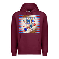 Burgundy American mini Premium Hoodie - TumblerDesignByShophia