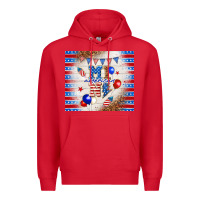Red American mini Premium Hoodie - TumblerDesignByShophia