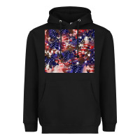 Black American flag sparkly  tumbler Heavyweight Hoodie - HowdyJamesFarm