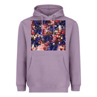 Lavender American flag sparkly  tumbler Heavyweight Hoodie - HowdyJamesFarm