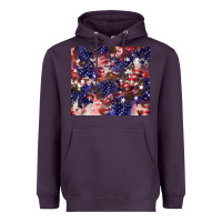 Plum American flag sparkly  tumbler Heavyweight Hoodie - HowdyJamesFarm