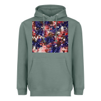Sage American flag sparkly  tumbler Heavyweight Hoodie - HowdyJamesFarm