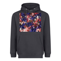 Smoke American flag sparkly  tumbler Heavyweight Hoodie - HowdyJamesFarm