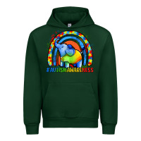 Forest Green Autism Awareness Autism elephant Urban Hoodie - FaDigitalArtStudio