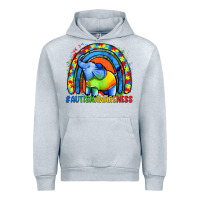 Heather Grey Autism Awareness Autism elephant Urban Hoodie - FaDigitalArtStudio