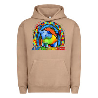 Pigment Burro Autism Awareness Autism elephant Urban Hoodie - FaDigitalArtStudio
