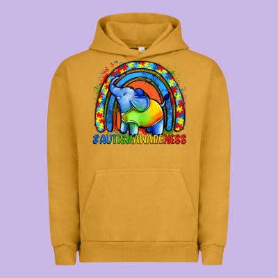 Autism Awareness Autism Elephant Urban Hoodie Designed By Fadigitalartstudio