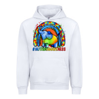 White Autism Awareness Autism elephant Urban Hoodie - FaDigitalArtStudio