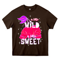 Chocolate Brown a little wild a little sweet Heavy Core Tee - JahusDesignShop