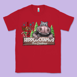 I Want A Hippopotamus For Christmas Classic Tee Designed By Cowhidedigitalart
