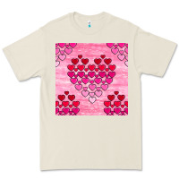 Bone valentines day hearts seamless pattern Premium Tee - BundleAndBundleShop