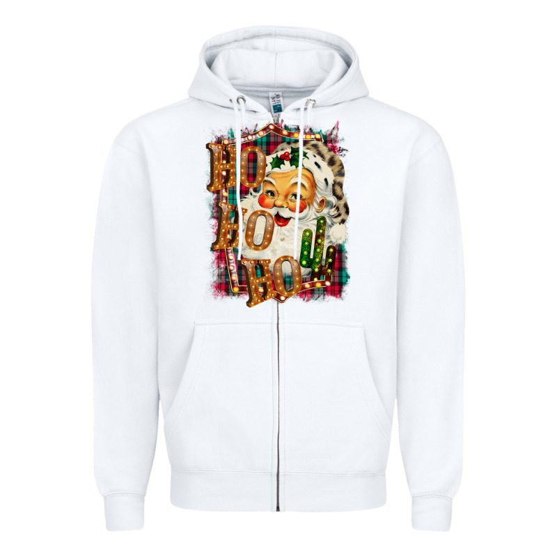 Christmas Ho Ho Ho Zipper Hoodie by Bettercallsaul | Teevron