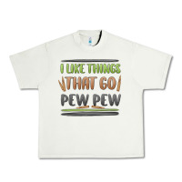 Pistachio i like things that go pew pew Urban Heavy Tee - MaliasSmallBusiness