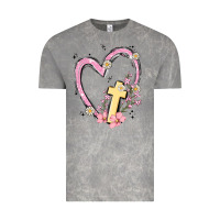 Cloud Rock heart cross Vintage Tee - MaliasSmallBusiness