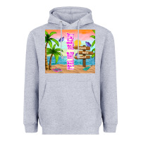 Heather Grey feeling beachy Heavyweight Hoodie - TumblerDesignByShophia