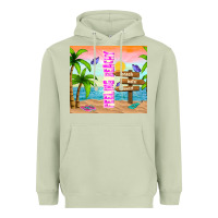 Matcha feeling beachy Heavyweight Hoodie - TumblerDesignByShophia