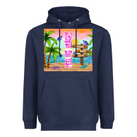 Navy feeling beachy Heavyweight Hoodie - TumblerDesignByShophia