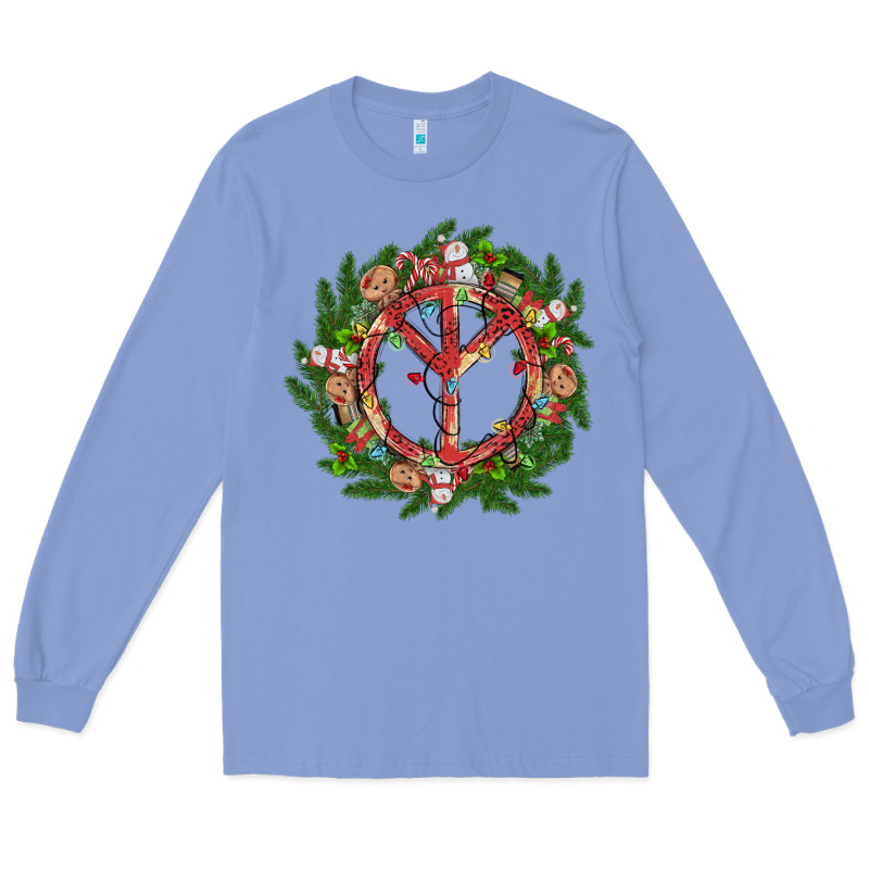 Christmas Peace Long Sleeve Tee by MaliasSmallBusiness | Teevron
