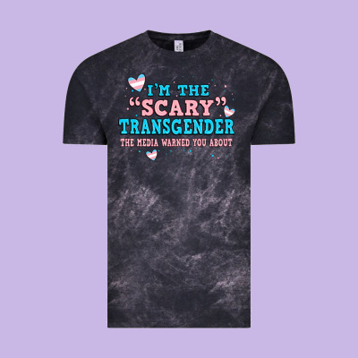 Im Scary Transgender The Media Warned You About Vintage Tee Designed By Jahusdesignshop