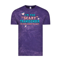Cloud Purple im scary transgender the media warned you about Vintage Tee - JahusDesignShop