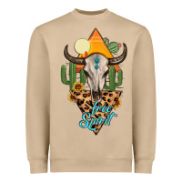 Mushroom free spirit bull skull Heavyweight Sweatshirt - MaliasSmallBusiness
