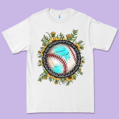 Baseball Gemstone Sunflower Premium Tee Designed By Jahusdesignshop