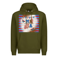 Army Green American mama Premium Hoodie - TumblerDesignByShophia