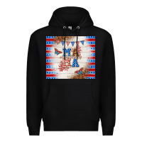 Black American mama Premium Hoodie - TumblerDesignByShophia