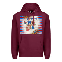 Burgundy American mama Premium Hoodie - TumblerDesignByShophia