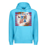 Ocean Blue American mama Premium Hoodie - TumblerDesignByShophia