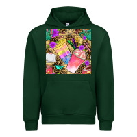 Forest Green school girl coffee cup with leopard seamless pattern bbs Urban Hoodie - BundleAndBundleShop
