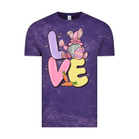Cloud Purple love easter gnome Vintage Tee - MaliasSmallBusiness
