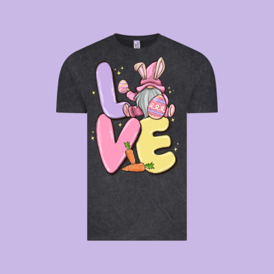 Love Easter Gnome Vintage Tee Designed By Maliassmallbusiness
