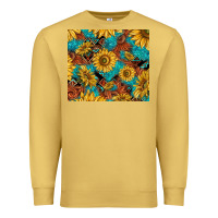 Antique Gold rustic sunflowers Premium Sweatshirt - TumblerDesignByShophia