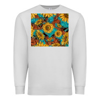 Dove Grey rustic sunflowers Premium Sweatshirt - TumblerDesignByShophia