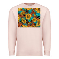 Pale Pink rustic sunflowers Premium Sweatshirt - TumblerDesignByShophia