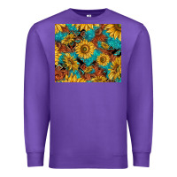 Purple rustic sunflowers Premium Sweatshirt - TumblerDesignByShophia