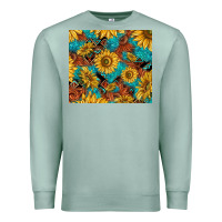 Seafoam rustic sunflowers Premium Sweatshirt - TumblerDesignByShophia