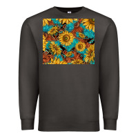 Smoke rustic sunflowers Premium Sweatshirt - TumblerDesignByShophia