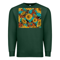 Sports Green rustic sunflowers Premium Sweatshirt - TumblerDesignByShophia