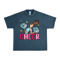 Midnight Navy cheer Urban Heavy Tee - MaliasSmallBusiness