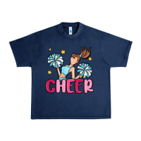 Navy cheer Urban Heavy Tee - MaliasSmallBusiness