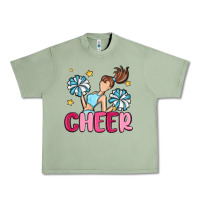 Oil Green cheer Urban Heavy Tee - MaliasSmallBusiness