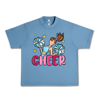 Pebble Blue cheer Urban Heavy Tee - MaliasSmallBusiness