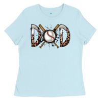 Baby Blue dad baseball Ladies Tee - RacoonDesign